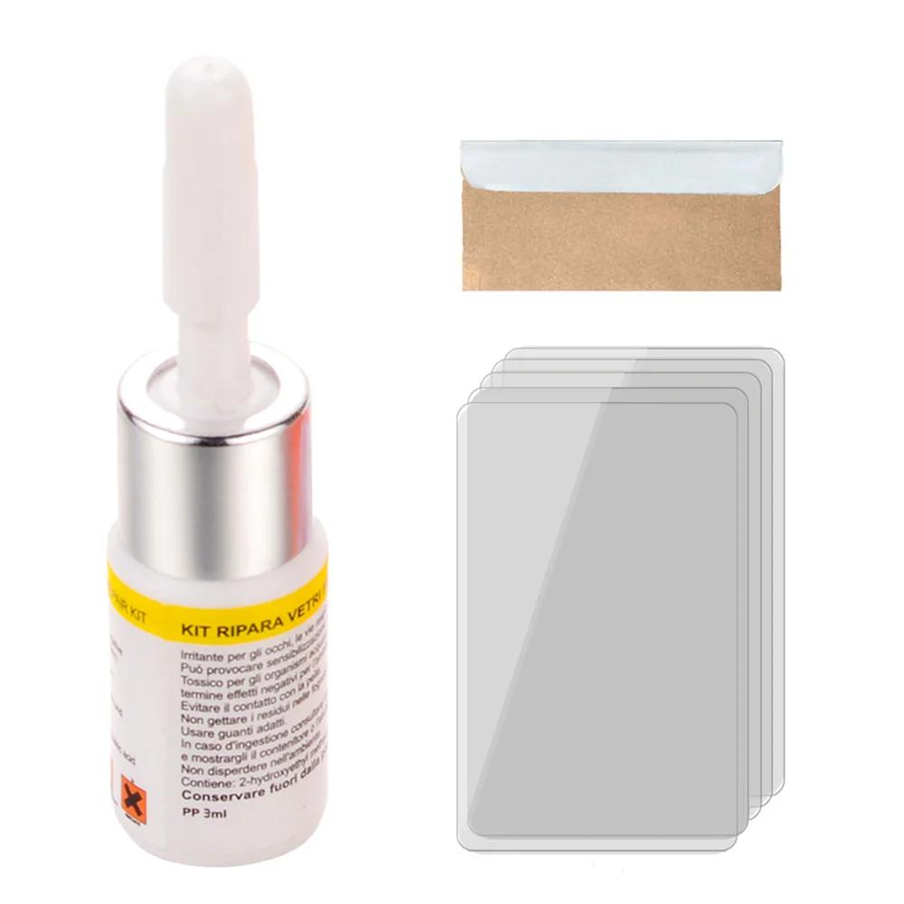 1X Car Windshield Crack Repair Kit DIY Window Mobile Screen Cure Glue Glass Scratch Accessories Clean Neat Auto Glass Scratch