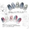 Coikaze Gradient Nail Powder Nail Color Mirror Nail Metallic Nail DIY Nail Gel Gradient 8 Sponge Tips 16-Color Palette Powder, Powder, Powder, Nails,