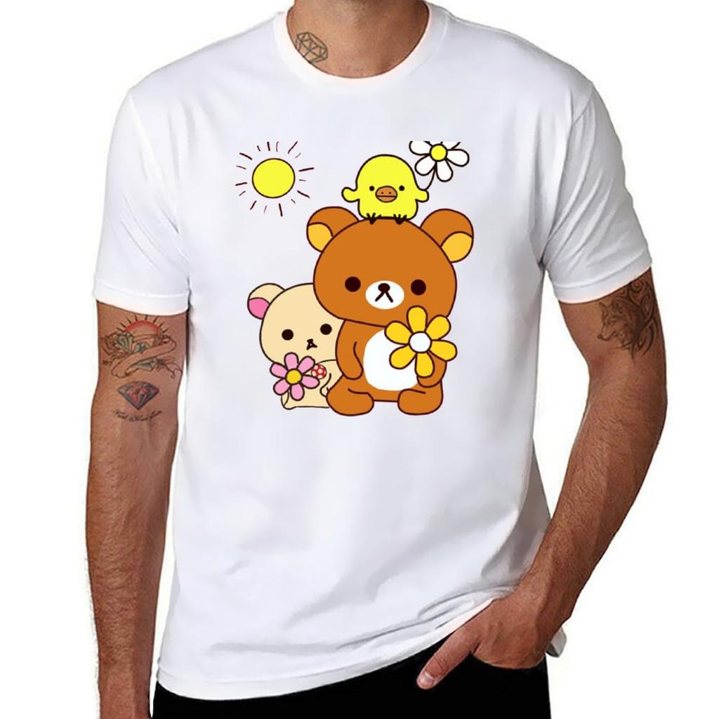 Rilakkuma Joy TShirt Dry Fit Running Short Sleeve Top TShirt