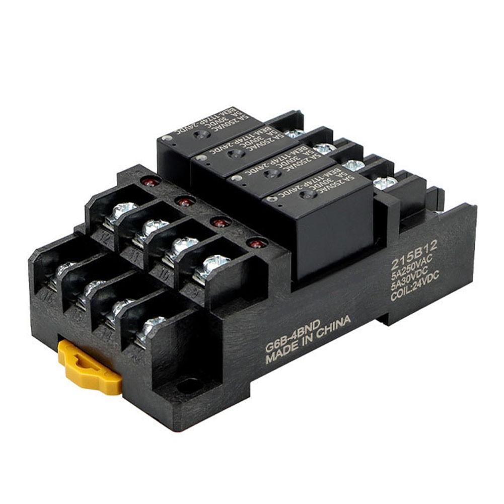 

Flame Retardant Pluggable Terminal Relay Module G6B 4BND Stable black