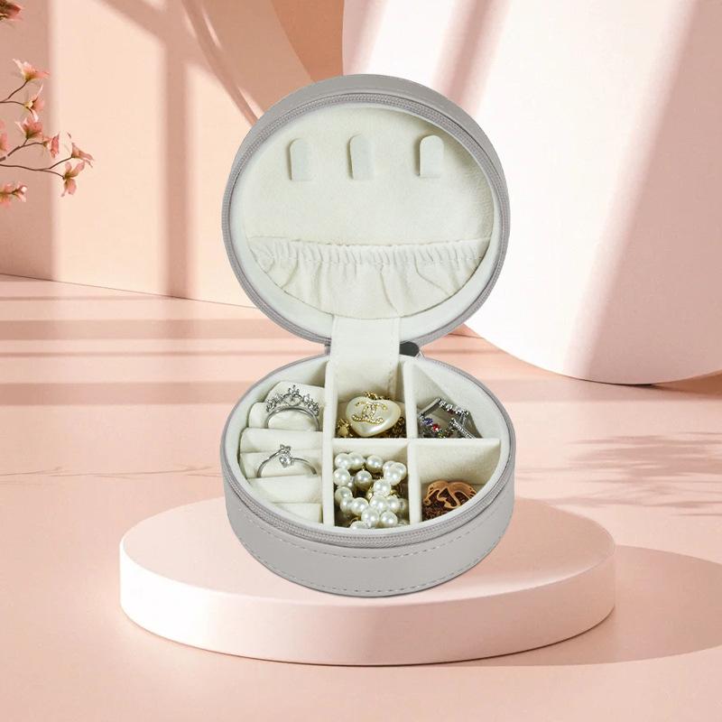 Portable Jewelry Box European Princess Travel Korean Hand Jewelry Jewelry Bag Earrings Ring Small Storage Box