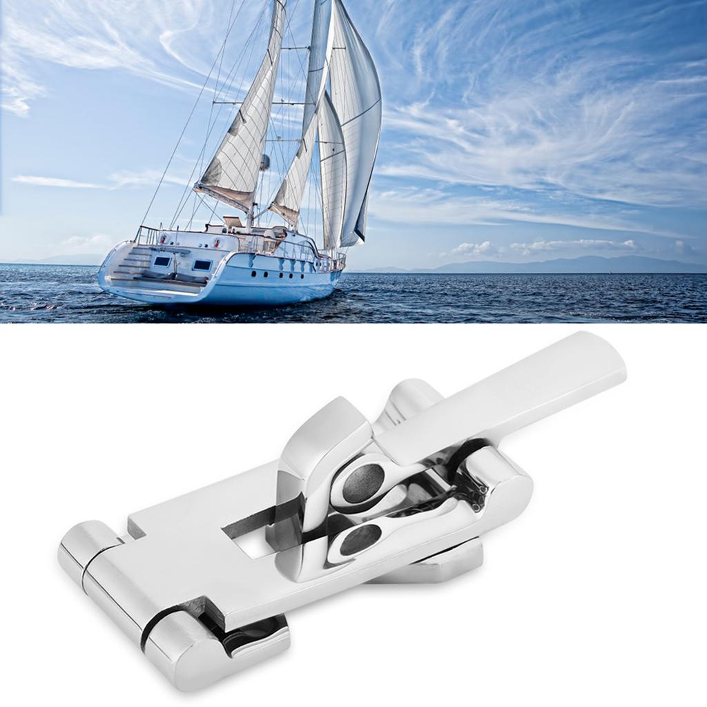 High Quality 316 Stainless Steel Boat Hatch Latch Anti Rattle Latch Clamp 120MM
