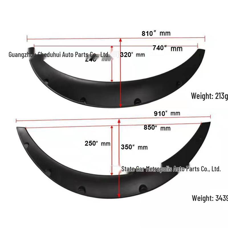 Universal Wide Body Wheel Arches for Cars, SUVs, and Off-Road Vehicles