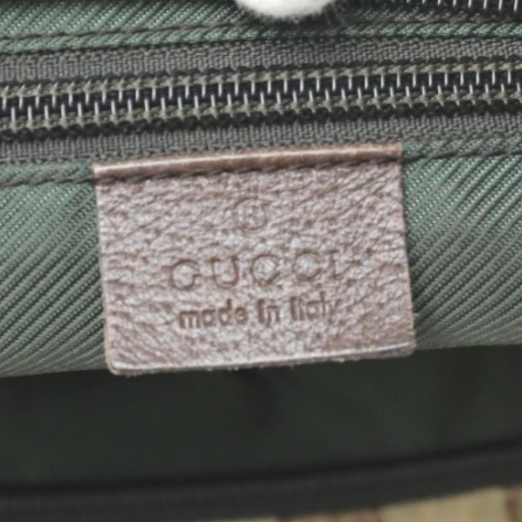 Gucci Sherry Line GG Canvas Handbag Tote Bag Beige Women 131228 Used