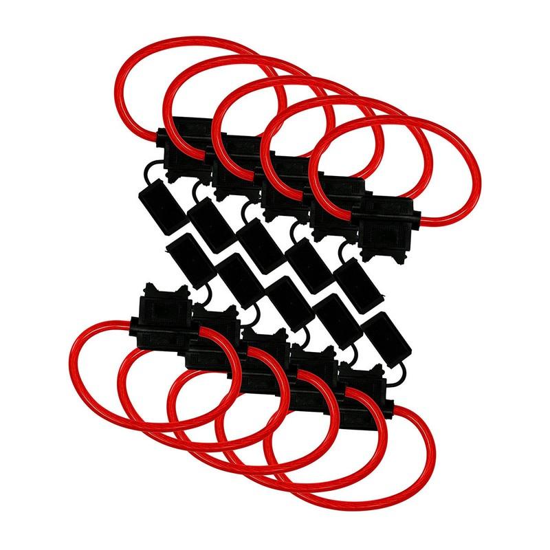 10 Pack 25A In-Line Fuse Holder