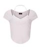Peullijeunopallou Zeline Layered Short Sleeve Top (Baby Pink)