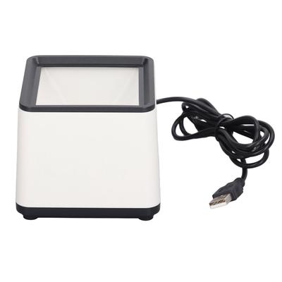 Hands Free Barcode Scanner Voice Announcement Quick Response 2D Desktop Barcode Reader for Business