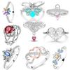 copper Women Rings Sparking Zirconium Ring LOVE Wedding Rings Ideal For Engagement Jewellery Anniversary Gift High Quality