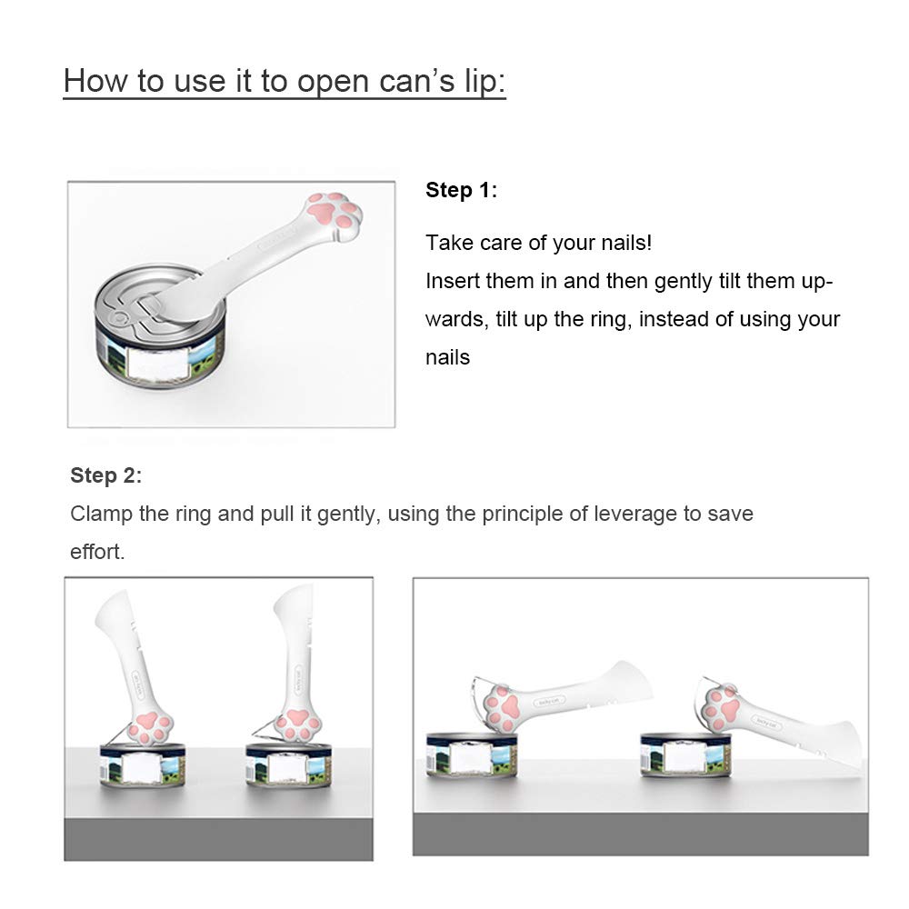 Small Silicone Pet Food Can Spoon Mini Spatula + Plastic Pet Cat Food Scoop with Bag Sealing Clip Handle for Dogs/Cats/Birds