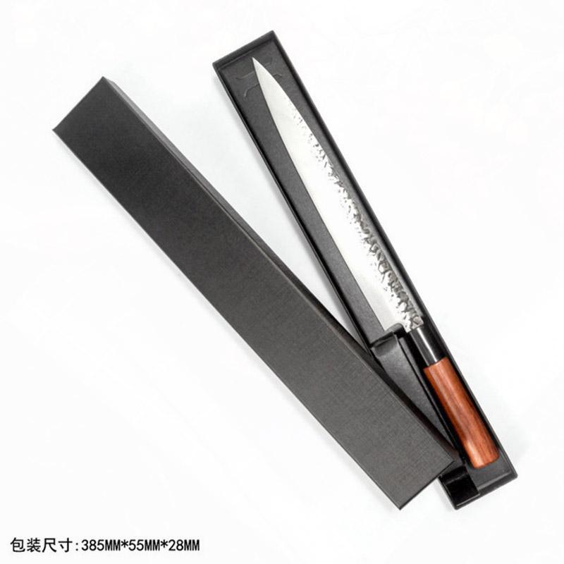 Japanese Knife Set Hand Forged Chef Knife Salmon Sushi Fish Filleting Knife Wood Handle Kitchen Knive Set Carbon Steel Knife Set