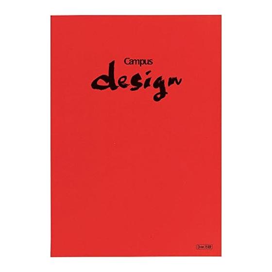 KOKUYO Note Campus Design Note 3 мм Сетка A4 Красный Yosa-10R