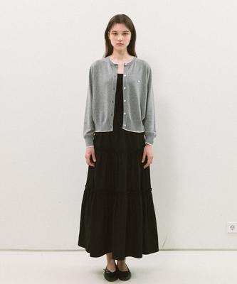 Yeoppe Layered Frill Skirt_Black