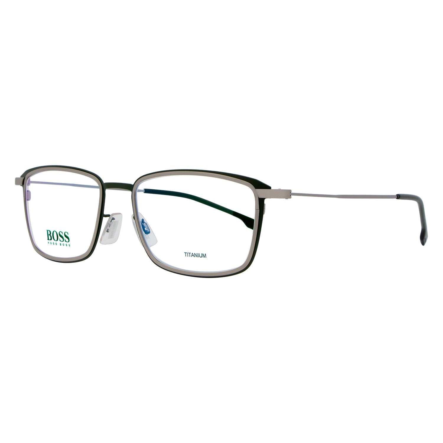 

Прямоугольные очки Hugo Boss BOSS1197 EAN матово-зеленые/рутений 56 мм 1197