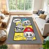 Labubu Floor Rug Office Rug Design for Bedrooms Hallway Living Rooms Foyer Anti-slip Rug Anime Office Decor Spiritual Gift
