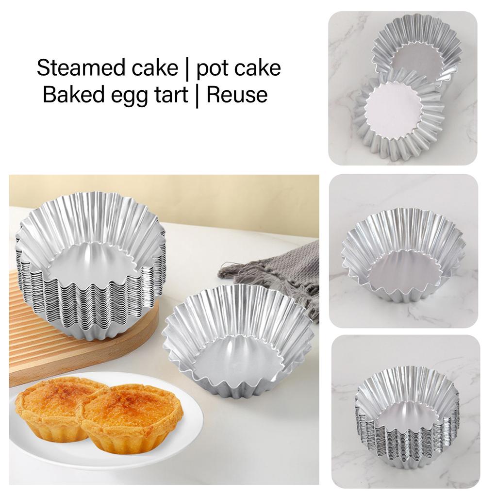 20 buc mici cupcakes tort brioșe cookie forme ouă tartă forme aluminiu mici tartă forme copt instrument pentru cupcakes