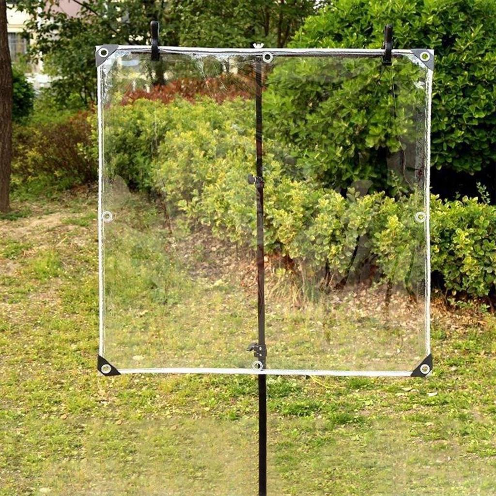 Transparent Rain Tarpaulin Thickened Windproof Rainproof Tarp Multipurpose Rainproof Tarp Cover for