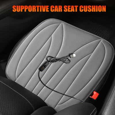 Car Seat Cushion Thick Memory Foam Comfort Pad Anti-Slip Bottom Cushion for Car Driver Seat Office Chair Home Use