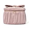 Francfranc Velvet Ribbon Vanity Pouch L Pink - Cosmetic Pouch, Cosmetic Box, Makeup Storage