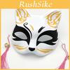 Halloween Handcrafted Fox Half Face Mask For Cosplay And Costume Party