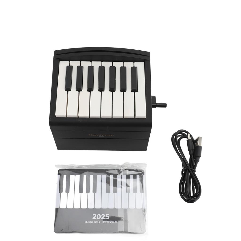 Playable Piano Calendar 52 Music Scores Rechargeable Piano Desk Calendar 2025 Birthday Gift