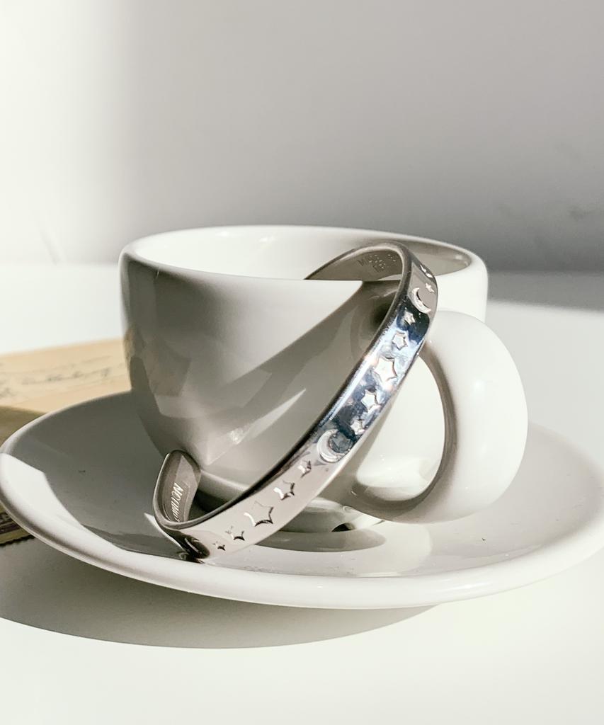 Sabona London F-Wg7 White Gold Celeste Bangle Bracelet Limited Edition