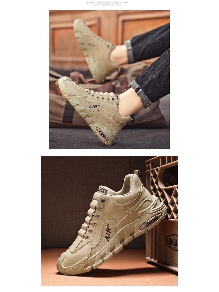 Men's Non-Slip Wear-Resistant Slip-On Work Shoes for Spring 2025