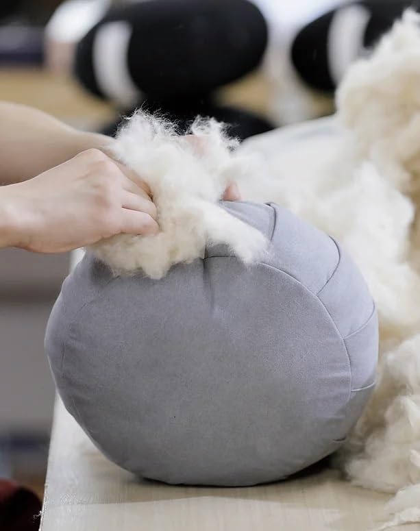 The Buton Zen Meditation Approximately 30cm for and Made in Japan Cushion, Wide, Linen, Meditation, Zen, Mindfulness, (Moss Green)