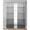 Wood Grain Grey Gradient Sheer Drapes for Bedroom Living Room Ornamentation Window Curtain for Kitchen Netting Voile Silk-like Fabric Drapes