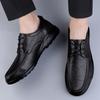 Spring Autumn Men's Leather Shoes Retro Style  Casual  Luxury Brand Italian Shoes Designer 2024 New Fashion