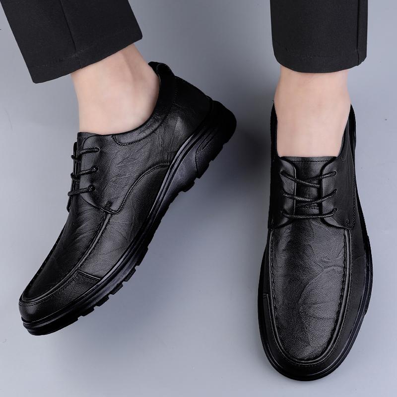 Spring Autumn Men's Leather Shoes Retro Style  Casual  Luxury Brand Italian Shoes Designer 2024 New Fashion