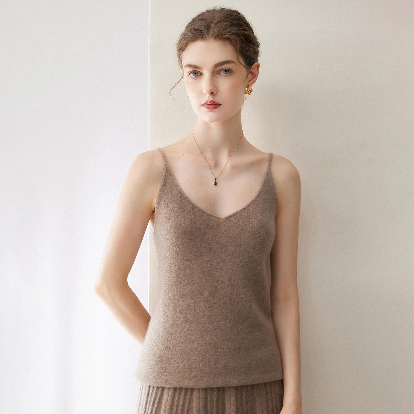 Women`s 100% Pure Cashmere V-Neck Sweater