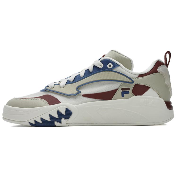 FILA Fusion Desperado Low Comfortable Simple Versatile Low-Top Retro Basketball Shoes Men sneaker White Red T12M423204FGF