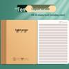 Kraft Paper Double-Line Notebook, B5 Size, Suitable for Students In Junior High and Elementary School.