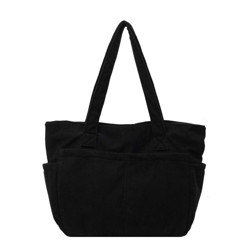 Winter New Small Fresh Commuting Large Capacity Student Class Handbag To Work Canvas Messenger Bag Tote Women's Bag