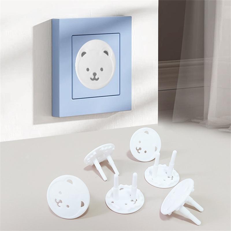 10/20/50PCS Baby Safety Child Electric Socket Outlet Plug Protection Security Two Phase Safe Lock Cover Kids Sockets