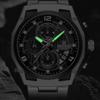 Naviforce Watch for Men Calendar Chronograph Stainless Steel Strap Luminous Waterproof Fashion Casual Outdoor Sports Men's Wristwatch NF8051S