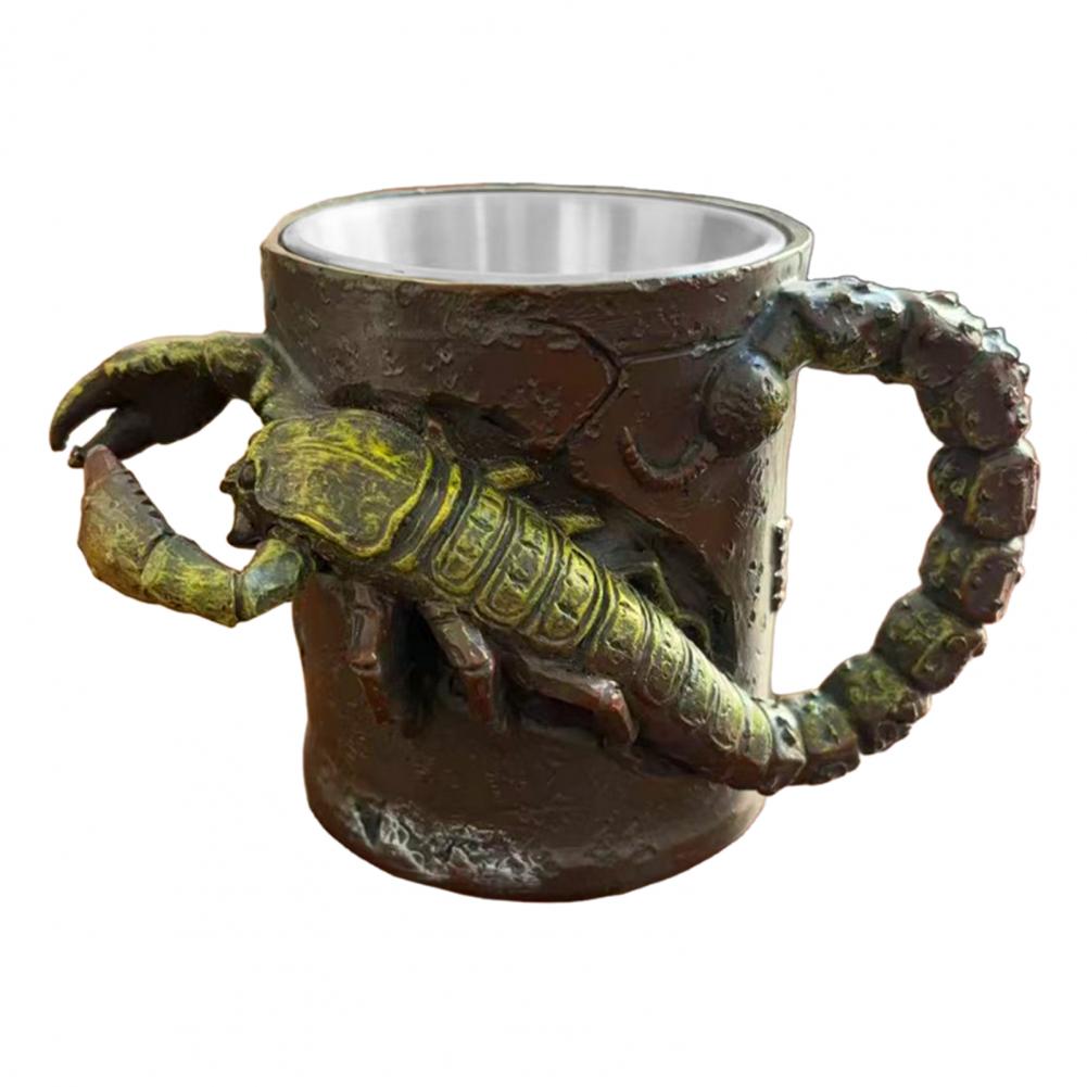 Coffee Mug Resin Coffee Mug 3d Scorpion Mug Resin Coffee Cup with Handle Unique Tea Cup Gift for Men Women Home Office Decor