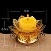 Exquisite Hollow Gold Lotus Incense Holder Zinc Alloy Craft Ornament for Spiritual Meditation Home  Gift