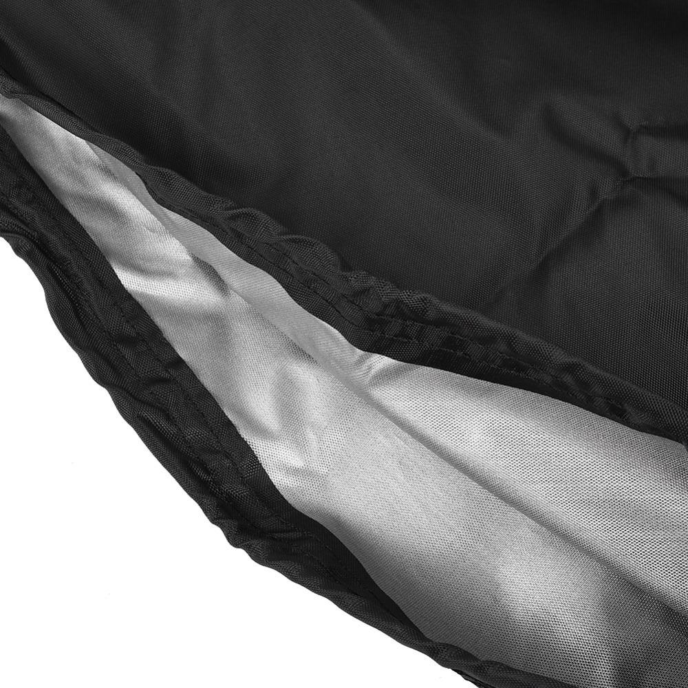 Oxford cloth Chaise Lounge Chair Cover Dust-Proof Black Waterproof Chaise Lounge Cover Folding Outdoor Chaise Lounge Cover