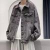 Men Blue Classic Denim Jackets Solid Jean Coats Male Cotton Denim Coats Spring Autumn Outwear Casual Cowboy Jackets