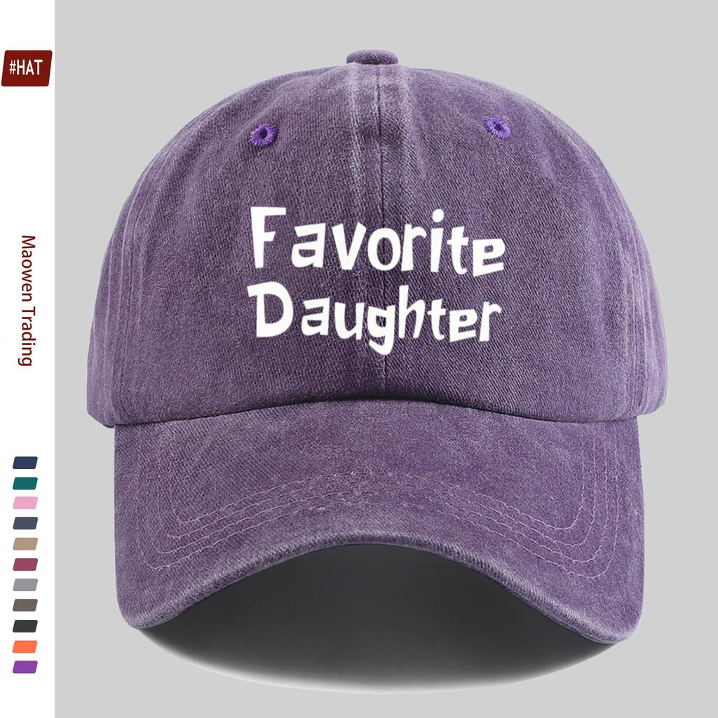 pc pcs Favorite Daughter Letter Print Baseball Cap Suitable for Prom Outdoor Sports Beach Vacations Travel Adjustable Truc