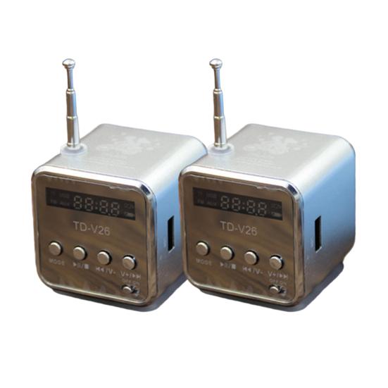 AUX TD-V26 přenosný mini FM TF zvukový stereofonní rádiový reproduktor