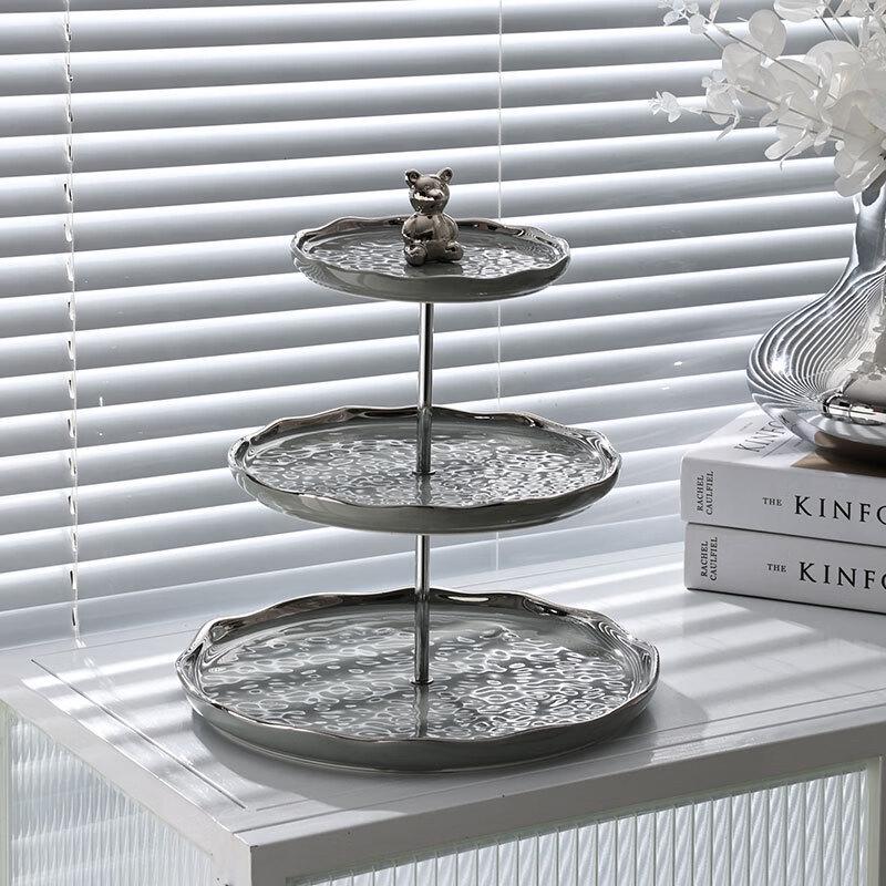 Qianxing Ceramic Tiered Dessert Cake Stand