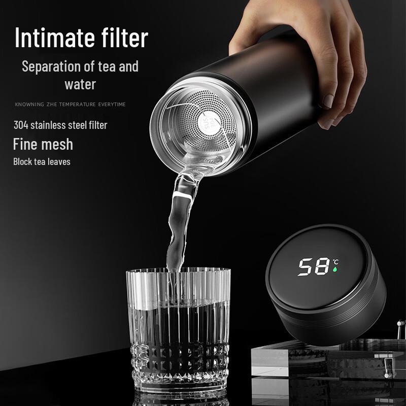 Stainless Steel Insulated Tea Infuser Travel Mug