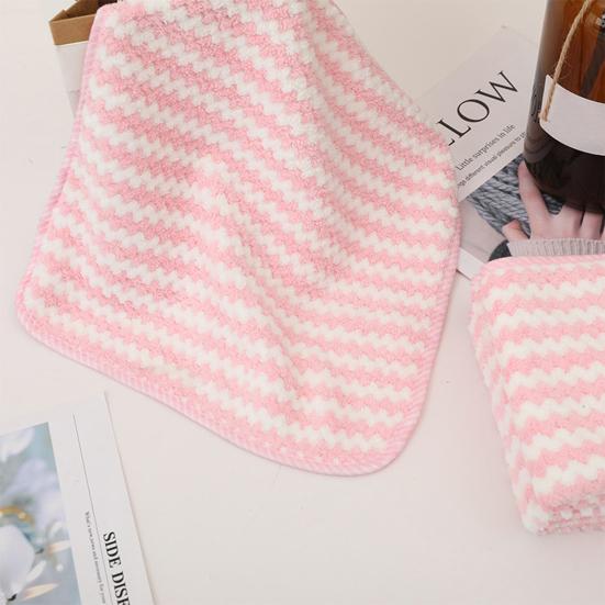 Cleaning Cloth Breathable Quick-dry Coral Fleece Versatile Water Absorbent Washing Dishcloth Household Supplies