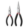 High-Quality Precision Needle Nose Pliers - 5 & 6 Inch, Handmade Jewelry Pliers, Round Bent Flat Nose, Toothless Design
