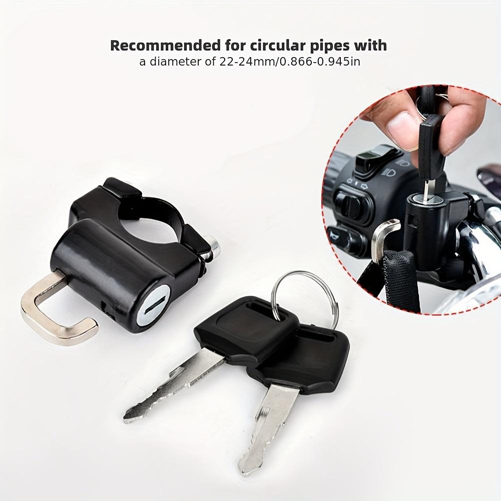 Universal Metal Motorcycle Helmet Lock, Anti-Theft Fixed Lock, Multi-Functional Electric Safety Motorcycle Accessory