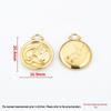 18k Gold Zodiac Pendants for DIY Luxury Jewelry - Small Accessories for Bracelets & Necklaces