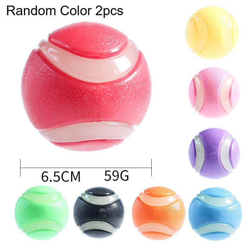 

2pcs Luminous Dog Toy Ball - Durable Rubber Dog Balls for Chewing, Fetching & Playing,Squeaky Dog Toy Balls with Sound,Pet Balls