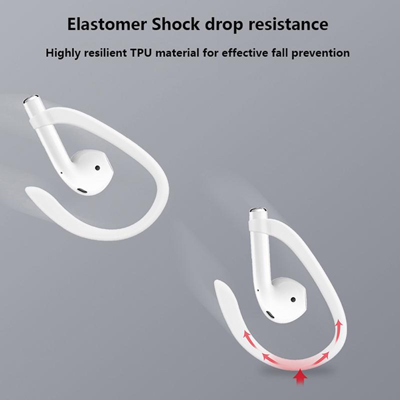 2 pary wysokiej jakości mini zestawu słuchawkowego Bluetooth zapobiegającego upadkom na ucho uchwyt na słuchawki